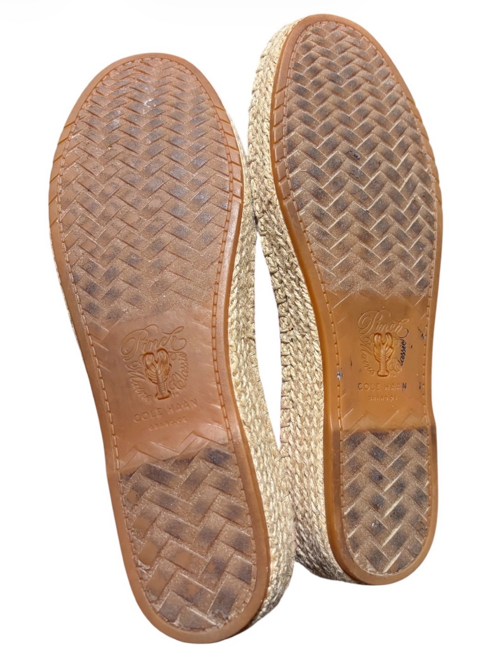 Cole Haan Cloudfeel Stitchlite Espadrille Flat Slip On Pink Stripe Size 7.5 - Picture 10 of 13